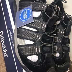 Croft&Barrow Legato Ortholite Black Sandals Sz 9